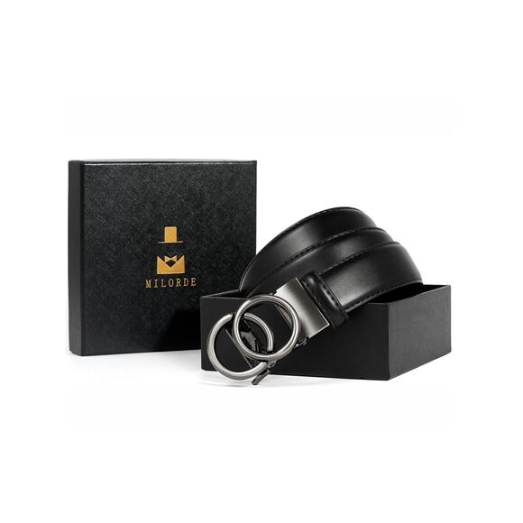 Womens Ratchet Leather Dress Belt - Customizable Fit,fashion & Classic 8864